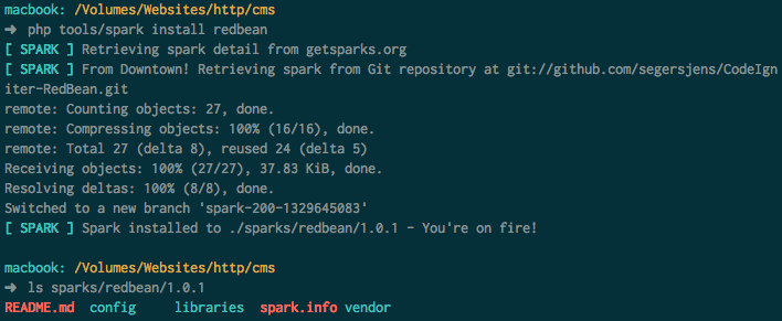 installing sparks